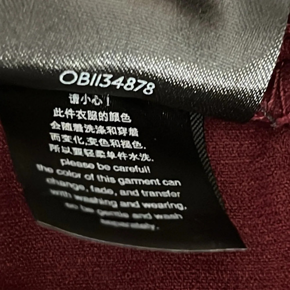 Anthropologie Leigh Corduroy Jogger Pants in Burgundy - Size Medium - Picture 9 of 9